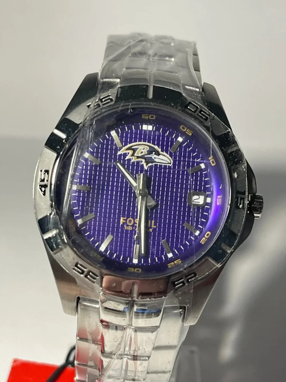 Baltimore Ravens NFL Stainless-Steel Watch by Fossil NEW (RARE)
